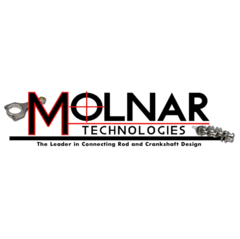 Molnar Technologies; LS; 3.622 " Stroke, 2.559" Main; 2.100" Rod Journal; 4340 Steel; 58X; Crankshaft 346-3622LB6F-610-58